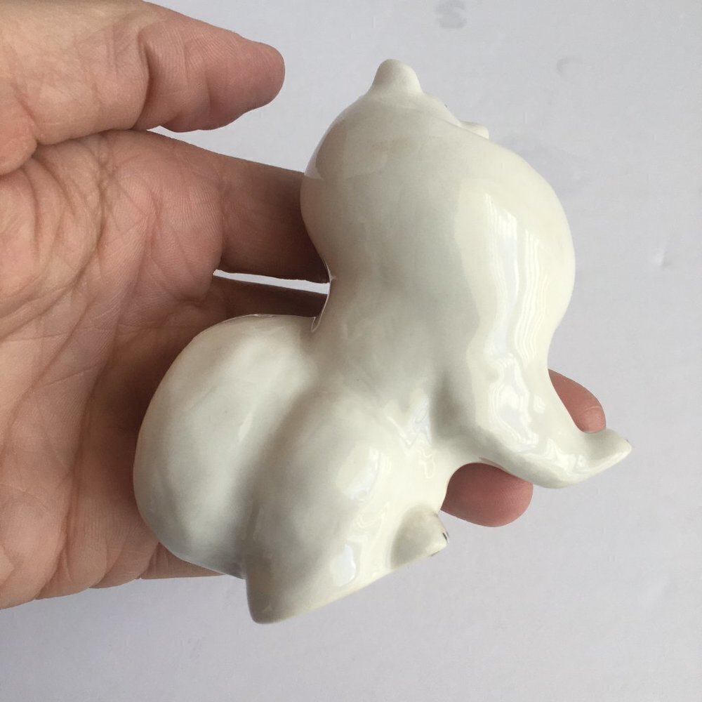 Vintage Dog Figurine Statue - Russian Japanese Spitz or Samoyed Made in USSR - Picture 4 of 9